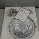 Rechargeable Wall Mounted Makeup Mirror, 8.5 inch Double-Sided 1/10x Magnifying Bathroom Mirror with 3 Color Lights, Lighted Vanity Mirror with 2-Touch Screen Dimming & Luminance Memory (Brush Black)