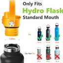 EIPOSAU Auto Flip Lid for Hydro Flask Standard Mouth Bottle, Spout lid for HydroFlask Narrow Mouth Bottle, Replacement Lid with Button Lock