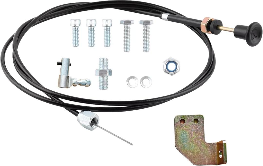P7100 P-pump manual cable fuel shut off solenoid kit Compatible with 1994-1998 Cummins Dodge 12v 6bt 4bt Used to Convert Solenoid to Manual Cable Shutoff
