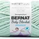 Bernat Baby Blanket Sparkle Seafoam Yarn - 1 Pack of 10.5oz/300g - Polyester - #6 Super Bulky - 220 Yards - Knitting & Crochet