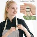 Syntus Chef Apron for Men Women Kitchen Cooking Apron with Pockets, Adjustable Bib Aprons Stain Resistant