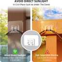 Hooks for Outdoor String Lights - 100 Pack with Adhesive Strips - No Damage, No Tools, No Holes, Waterproof and UV-Resistant, Perfect for Christmas and Patio Decor