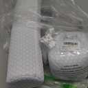 Novabright 2 Pack Cooling Neck Roll Pillow for Pain Relief Memory Foam Round Cylinder Bolster Cervical Round Support Pillow with Washable Breathable Cover for Sleeping(18 x 4 Inch)