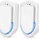 Plug In Air Ionizers - 2 Pack Negative Ion Technology Air Purifier, Quiet Mini Air Freshener for Home, Bedroom, Office, Basement - Portable Air Purifiers for Odor, Dust, Smoke, Pet Smell White