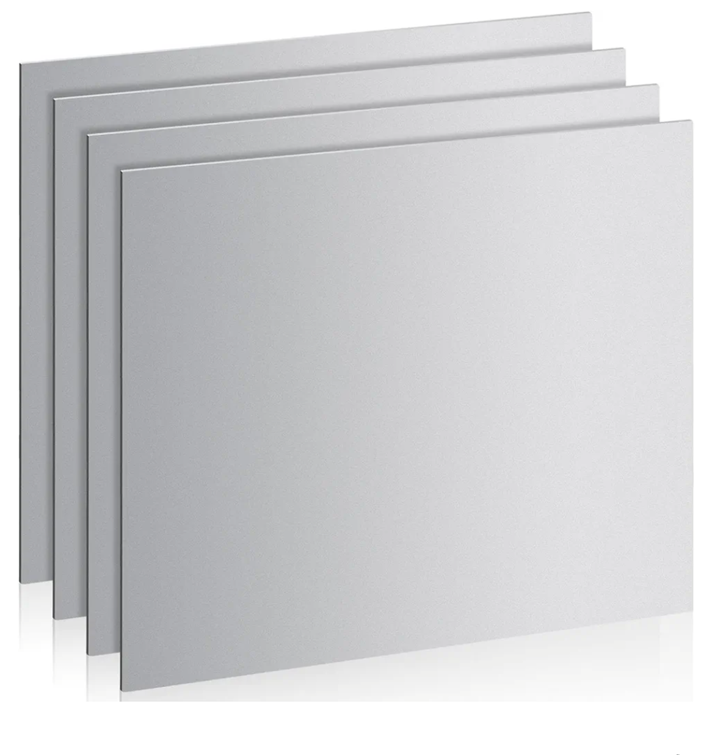 20 Gauge Steel Sheet Metal 16" x 16" Cold Rolled Steel Plate Sheet Metal Weldable for DIY Projects, Industrial, Professional