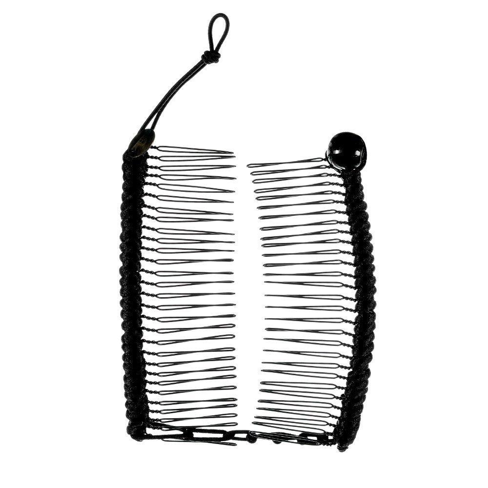 HairZing Clip | Medium Stretchy Banana Hair Clips for Women - Snug Comb Clips for Thick, Thin and Curly Hair - Comfortable Hold All Day (1 Count (Pack of 1))