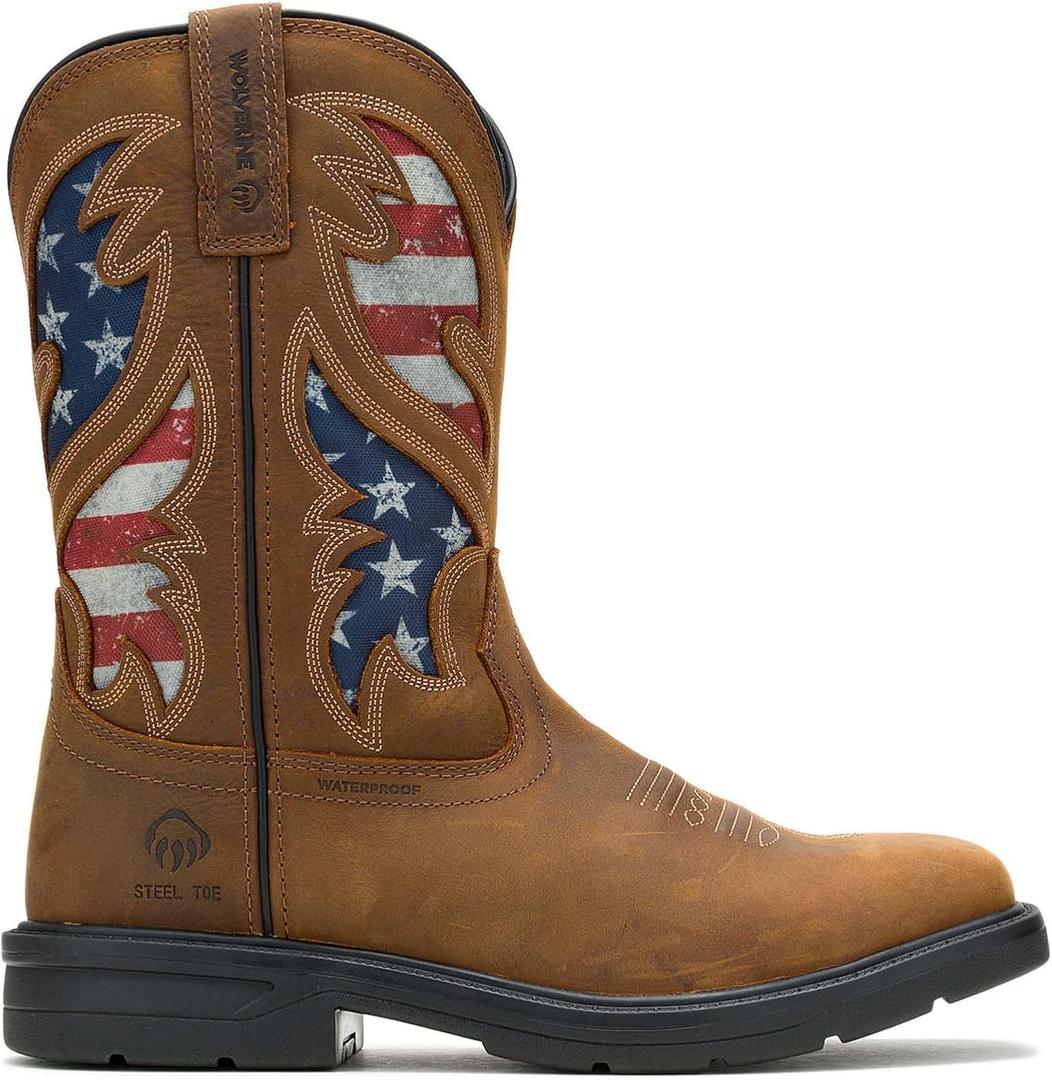 Wolverine Rancher Flag Steel Toe Wellington 11.5