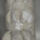 RACE LEAF Chair Cushions 19" x 19" Patio Chair Seat Pads, Set of 2 Thick Fill Tufted Square Patio Cushions, Water-Resistant with Ties for Non-Slip Support, Beige