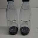 sodastream 1L Twin Pack Dishwasher Safe Slim Bottle (Black)