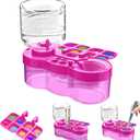 New Paint Brush Cleaner Tool, Acrylic Paint Brush Washing Station with Palette Face Paint Brush Water Cup for All Purpose Oil Watercolor Brush Painting Artist Professional Kits