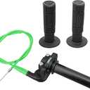 NIBBI Twists Throttle Grip,Dirt Bike Grips with Throttle Cable and Handlebar Grip for SSR125 Pit Bike, 22mm Motorcycle Throttle Assembly