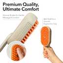 2nd Generation 3-in-1 Cat Steam Brush for Shedding, Pet Hair Removal Comb with Water Tank, Spray Cat Brush for Pet Grooming, Steamy Comb for indoor Haired Cats, Dogs and Rabbits (Khaqi)
