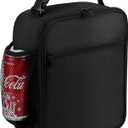 Lunch Box for Men - Reusable Lunch Bag Men Adult Women- Insulated Small Lunch Box (Black)