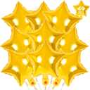 50 Pcs Star Balloons,10 Inch Gold Star Foil Balloons,Stars Shaped Balloon Mylar Helium Balloon for Birthday Party Anniversary Wedding Baby Shower Decorations (10inch-gold)