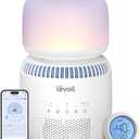 LEVOIT Evaporative Humidifiers for Bedroom Baby, Dual Air and Water Filters, Separate Sensor, Blue Light Free for Nursery Nightlight, Auto Dry, Smart Control & Alexa, Auto Mode, 3.8L Tank for 36H