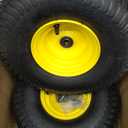 GICOOL (2 Pack) 15x6.00-6 Tubeless Tire and Wheel, 3" Offset Hub, 3/4" Bearing, 4 Ply, 15x6-6 Replacement Riding Lawn Mower Front Tires, Compatible with 100 and 300 Series John Deere Riding Mowers