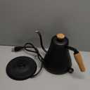 Bodum 27oz Bistro Gooseneck Electric Water Kettle, Pour Over Coffee & Tea, Stainless Steel, Matte Black (0.8 Quarts)