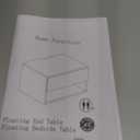 Floating Nightstand, Small Modern Floating Nightstand with Drawer, Floating Shelves for Bedroom, Bathroom (White)