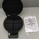 Cuisinart Waffle Maker, 1250W Round Classic Waffle Iron, 5-Setting Adjustable Browning Control, WMR-CANAS, Brushed Stainless