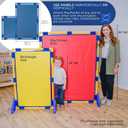 Children's Factory Replacement PlayPanel, Kids Room Divider Panel, Classroom Dividers, Free-Standing Partition for Daycare or Preschool, Cantilever Feet Not Included, Deep Water, Rectangle