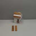 Vinyl Bird Houses for Outside, Composite Material Nest Box Shingle Roof,Water Proof Bird House for Outdoor, Squirrel Proof Hanging Birdhouse for Wren,Chickadee, 5Years Weatherable Bird Box (White)