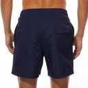 SILKWORLD Men's Swim Trunks Quick Dry Beach Shorts with Pockets (Green, XXXL)