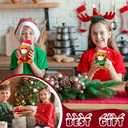 16 Pack Christmas Mini Stuffed Animal Bulk Plush Dogs for Kids 4'' Small Stuffed Puppy with Hat Scarf Plushies Dog Toys Gifts for Christmas Xmas Birthday Party Favors