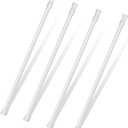 4 Pack Window Security Bar 17-27.6 Inch 1/2'' Diameter Extendable Tension Rods Adjustable Sliding Window Glass Door Lock Security Bars with Rubber Tips Sliding Door Safety Bar for Bathroom Cupboard