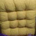 Tromlycs Floor Pillow Seating Cushions for Adults Sitting Large Square Pillow Gel Memory Foam 20 x 20 x 4 Inch Light Yellow Set of 2