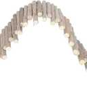 Yosoo Health Gear Hamster Wooden Fence Rat Ladder Bridge Toy Wood Hideout for Small Animals Bridge Reptils Pig Ladder Rat Chew Toys Reptile Play Climb (30CM Fence)