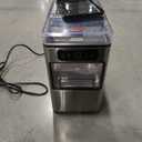 Nugget Ice Maker 40lbs/Day, Countertop Ice Maker Soft Chewable Ice, Ice Makers One-Click & Self-Cleaning, Crushed Pellet Ice Machine with Scoop&Basket for Home/Kitchen/Office, Stainless Silver