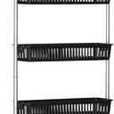 Household Essentials Black 6-Tier Basket Over-The-Door Organizer (2157-1)