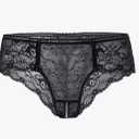 PERAMBRY Women's Lace Stretch Sexy Thong Bikini Panties Bow Tie Breathable Fashionable
3 pack Size XXL