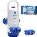 Bath Jets for Tub with Jet Massage and Bubble Mode, Bathtub Jets for Tub with 360 Rotatable Single and Dual Nozzles, the Lever-lock Suction Cups, and Handle. Jets for Bathtub at Home for Relaxation (Blue)