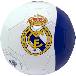 Maccabi Art Official Real Madrid Soccer Ball, Size 5 Football, Authentic Club Logo, Premium Fan Collectible for Training, Play & Display (White)