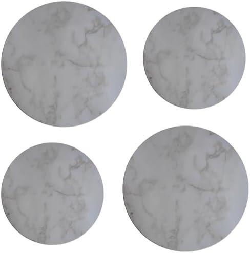 Kerixi Electric Stove Burner Covers Range Top For Expanding Counter Space Stovetop Decor (White Marble) 2 pack