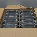 M MCIRCO 10Pack,22 Oz Glass Meal Prep Containers,Glass Food Storage Containers with lids,Lunch Containers,Microwave, Oven, Freezer and Dishwasher (Gray)