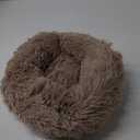 Cat Beds for Indoor Cats,15.7 Inch Small Cats Beds, Washable-Round Pet Bed for Puppy and Kitten with Slip-Resistant Bottom (Beige Brown)