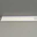 No Drill Light Filtering Cellular Shades for French Doors, 24"x78", White