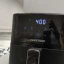 Chefman Air Fryer  4 QT Compact Airfryer for Quick & Easy Meals in Minutes, Features Hi-Fry Technology for Extra Crisp, Touchscreen Controls with 4 Presets, Nonstick & Dishwasher Safe Basket - Black