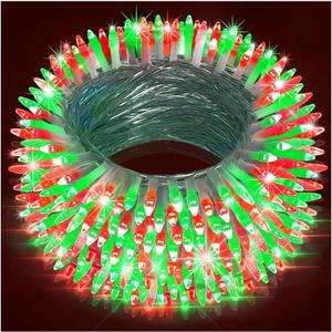 350LED Christmas Lights Indoor Outdoor, 90ft 12 Modes Red & Green LED String Lights with Timer Dimmable, Waterproof Christmas Tree Lights for Xmas Patio Yard Fence Balcony Garden Party Decor Red&Green