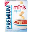 Premium Original Mini Saltine Crackers, Lunch Snacks, 11 oz BB Date 14 Feb 26