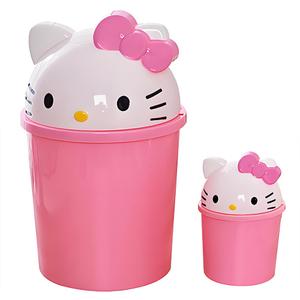 2.2 Gallons Pink Trash Can Bathroom Decor Cute Kids Girl Garbage Can with Lid Girls Bedroom Nursery Room Small Waste Bin