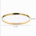 Perfum Trays,Gold Mirror Tray,Vanity Decorative Tray,Non Slip Hexagonal Perfume Organizer for Jewelry,Bathroom,Coffee Table (Round)