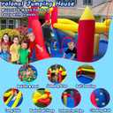 Bounce House,Inflatable Bouncer with Air Blower for Kids 3-10,Outdoor and Indoor Jumping Castle with Long Slide,Trampoline,Obstacles,Climbing Wall,Ball Pit/Water Pool, 15' 2.8" X 8' 3.2" X 7' 1.8"