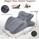 Sweet Spot Intimacy Pillow for Couples | 27° Ergonomic Sex Pillow with Memory Foam | Supports HIPS, Back & Spine for Effortless, Pain-Free Intimacy | Removable Washable Cover (Grey), Standard