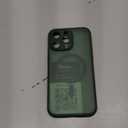 TOCOL Magnetic for iPhone 15 Pro Max Case, Upgraded Full Camera Protection, Compatible with Magsafe, Drop Protection, Translucent Matte Back Bumper Phone Cover 6.7Inch（Alpine Green）