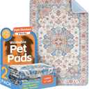 Washable Pee Pads for Dogs 2 Pack Reusable Puppy Training Pads 48"x32" Super Absorbent Waterproof Dog Training Pads, Non-Slip Potty Pads for Floor, Crate, Couch
