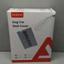 REEVAA Dog Car Seat Cover for Back Seat, Hard Bottom Dog Hammock, Pet Bed Extender for 2-4 Large/Medium Dogs, Waterproof Seat Protector, Universal L Size for SUV Medium Truck, Black+Orange