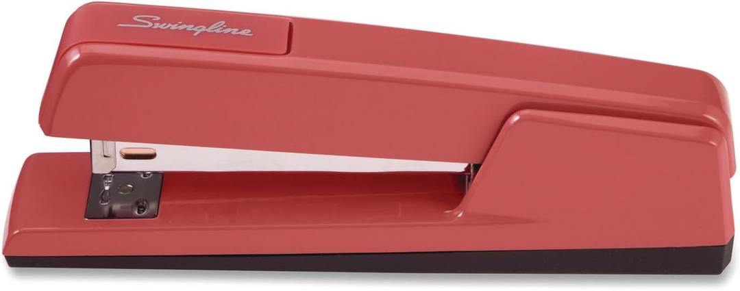 Swingline 747 Classic Full Strip Stapler, 20-Sheet Capacity, Lipstick Red